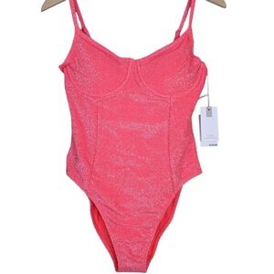 GOOD AMERICAN shimmer one piece swimsuit
